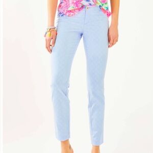 Lilly Pulitzer Kelly Skinny Ankle Pant Crew Blue